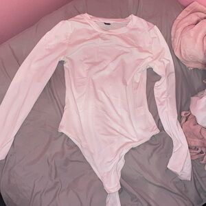 SHEIN long sleeve white bodysuit